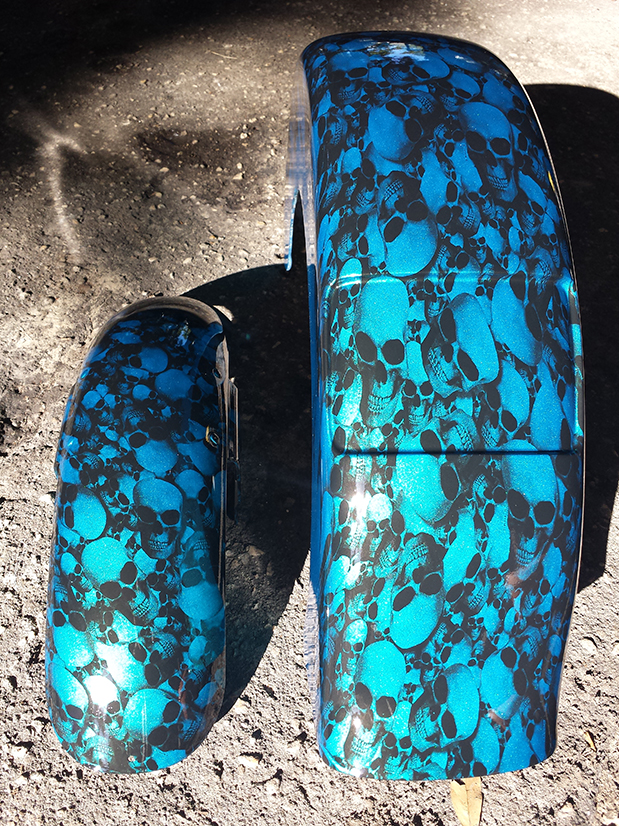 Blue Skull Fenders