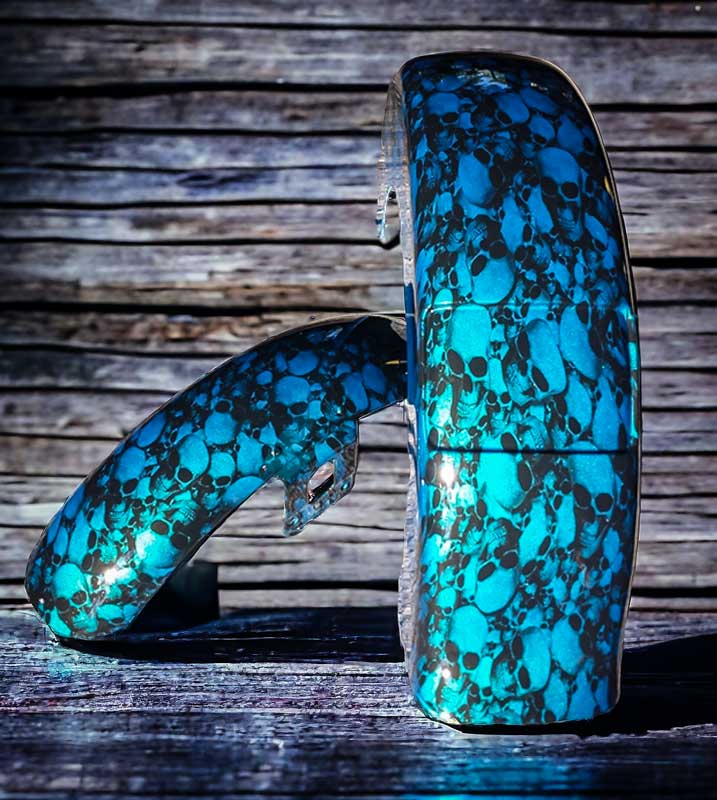 Blue Skull Fenders